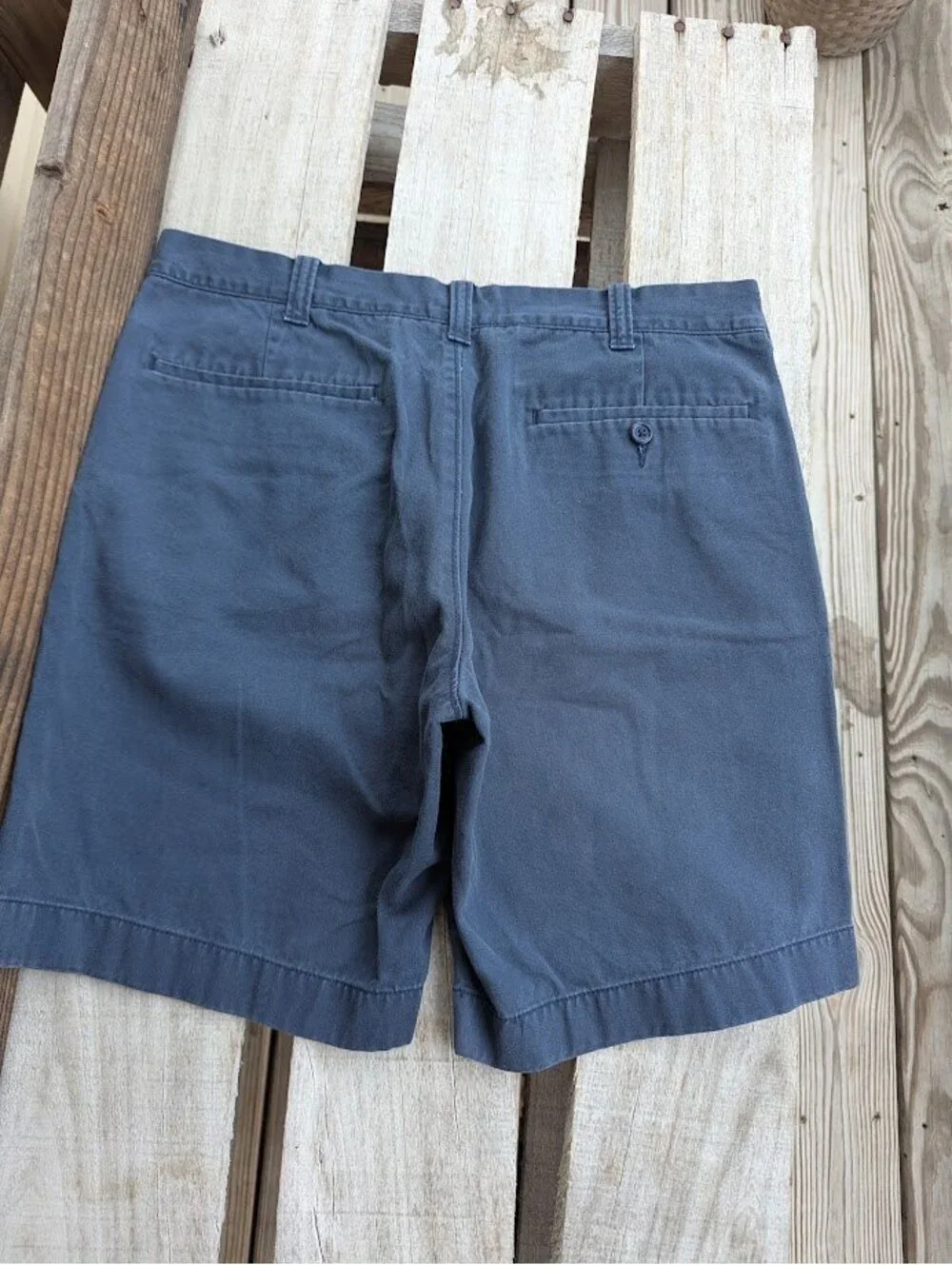 J.Crew Gramercy Mens 32x9 Navy Blue Cotton Chino Shorts Summer 2016 9